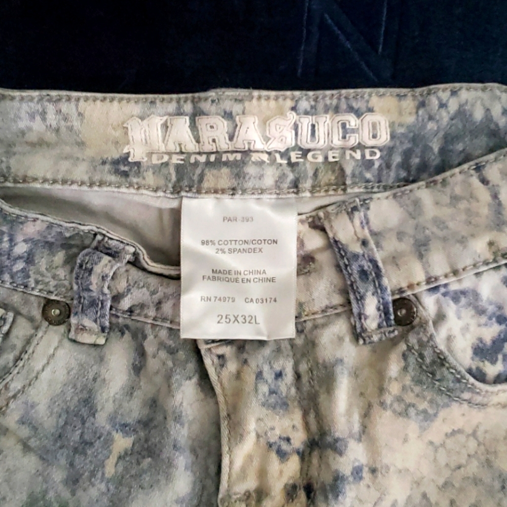 Parasuco Snakeskin Print Jeans (Size 25) - Picture 2 of 2
